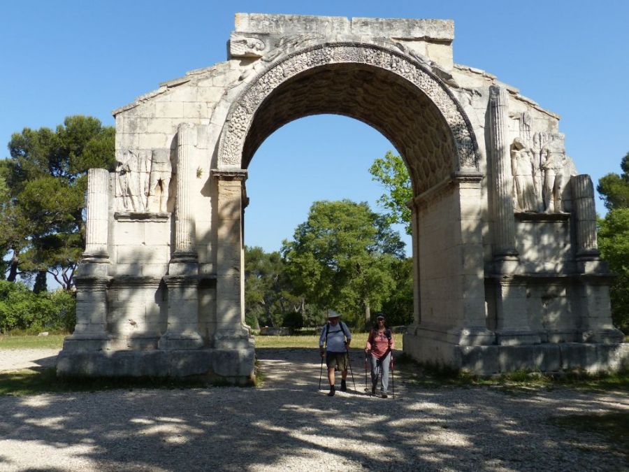 The lassif Roman arch at St Remy de Provence ©trekkinginthealpsandprovence.com